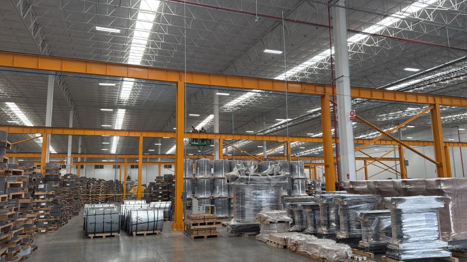 Estructura de grua viajera